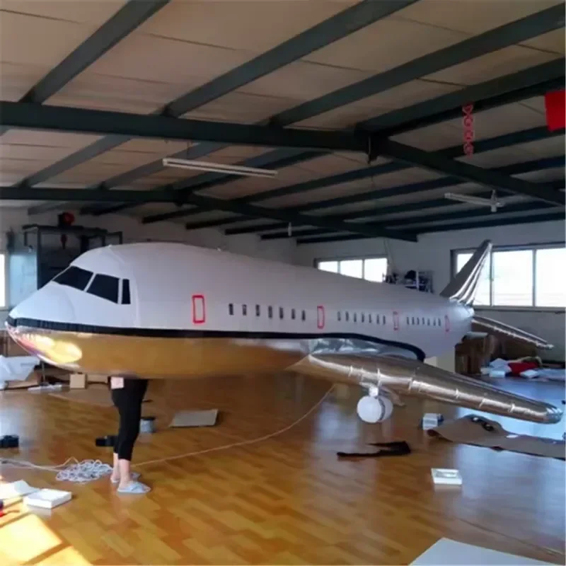 Customized Giant Inflatable Airplane Model Packaging Equipment Accessory Advertising Balloon for Commercial Event Party