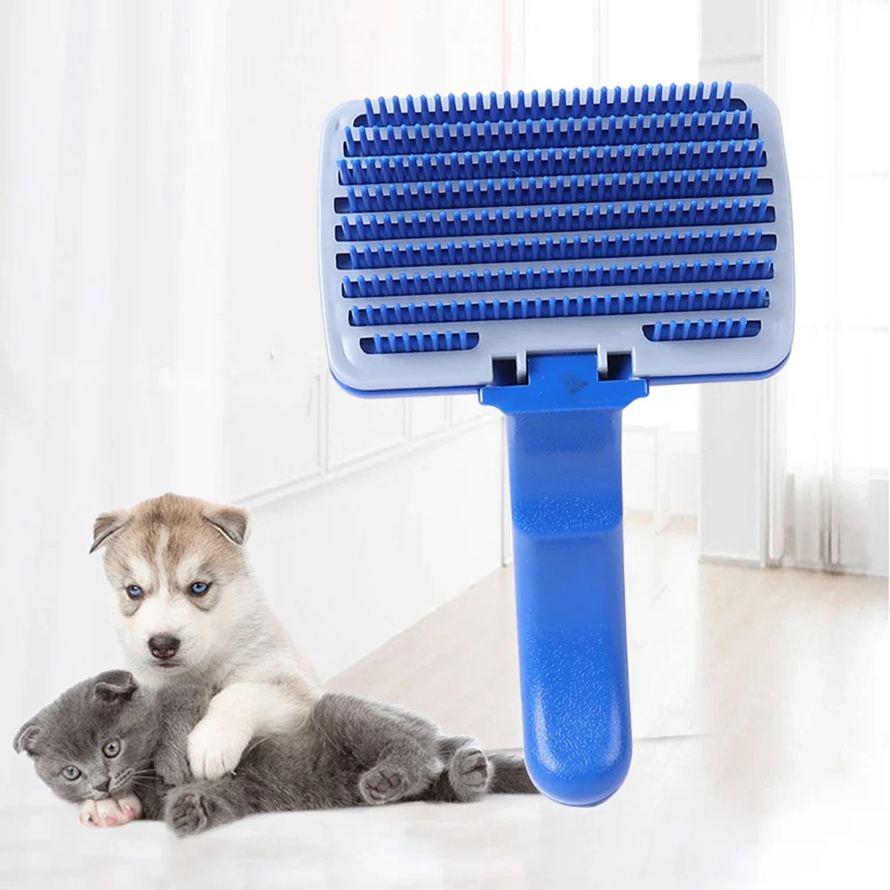 Pet Fur Cleaning Needle Comb - Automatic Hair Removal Brush for Dogs Cats - Effortlessly remove pet hair