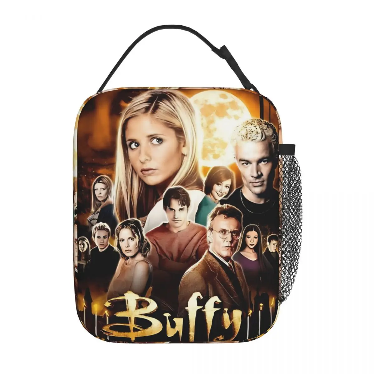 

Изолированная сумка-холодильник Buffy The Vampire Slayer 90-х годов для обеда Контейнер для обеда, большая сумка для обеда, сумка для бенто, школьная дорожка