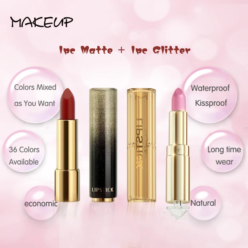 Luxury Makeup Lip Stick Female Long Lasting Matte Lipstick Set