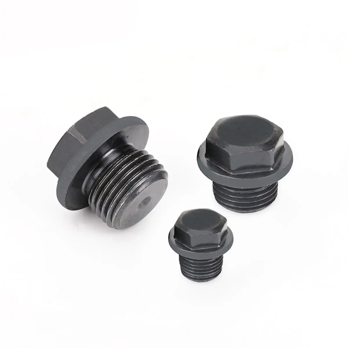 M8 M10 M12 M14 M16 M18 M20 M22 M24 Metric Male Carbon Steel End Plug With Flange Hex Head Hydraulic