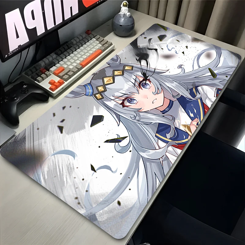 Oguri Cap Umamusume Mousepad HD الطباعة ألعاب الكمبيوتر قفل الحافة عدم الانزلاق ماوس الوسادة XXL ألعاب الكمبيوتر جميلة ديربي وسادة مكتب