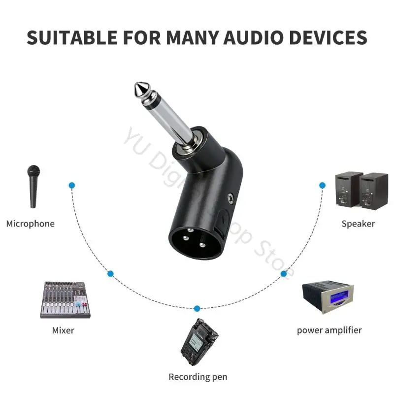 96BA Langlebige 1/4-Zoll-auf-XLR-Stecker für Effektmixer – Detail 2