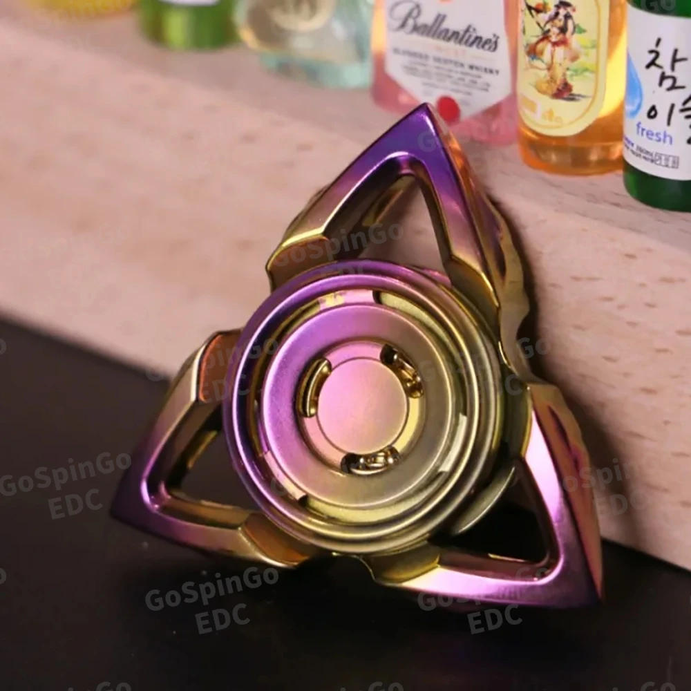 DOB EDC Double Brightness Fidget Spinner Fidget Toys For Adults Office Desk Accessories Anxiety Relief Gadgets Spinner
