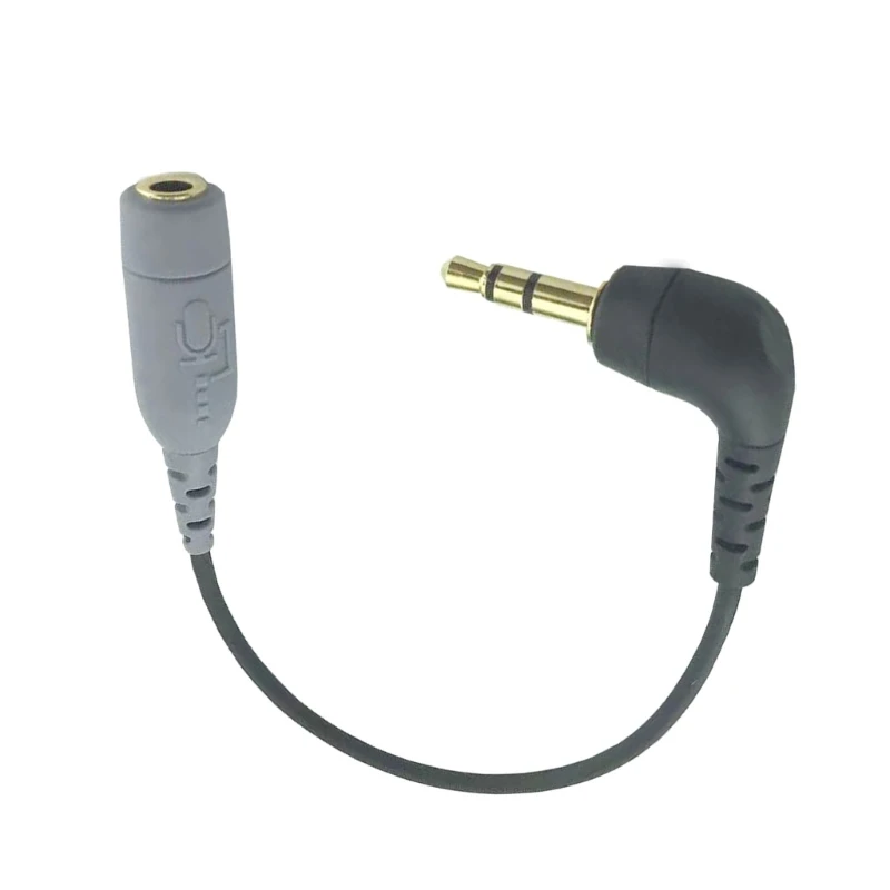 Cavo Adattatore TRS A TRRS Da 3,5 Mm – Convertitore Per Microfono Su Smartphone E Reflex, Lunghezza 13 Cm, Plug And Play