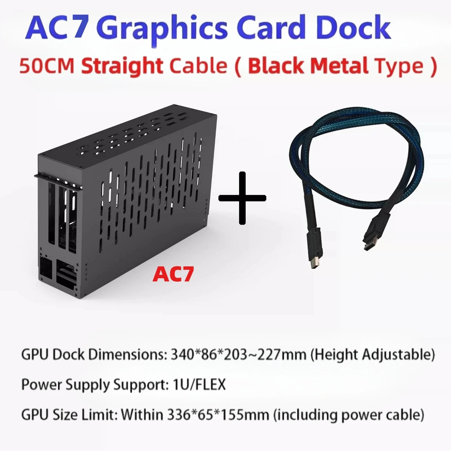 Portable All-in-One eGPU Dock Oculink Graphics Card Gen4 PCIe 4.0 X4 External GPU Enclosure for Laptop & Handheld Gaming Mini PC