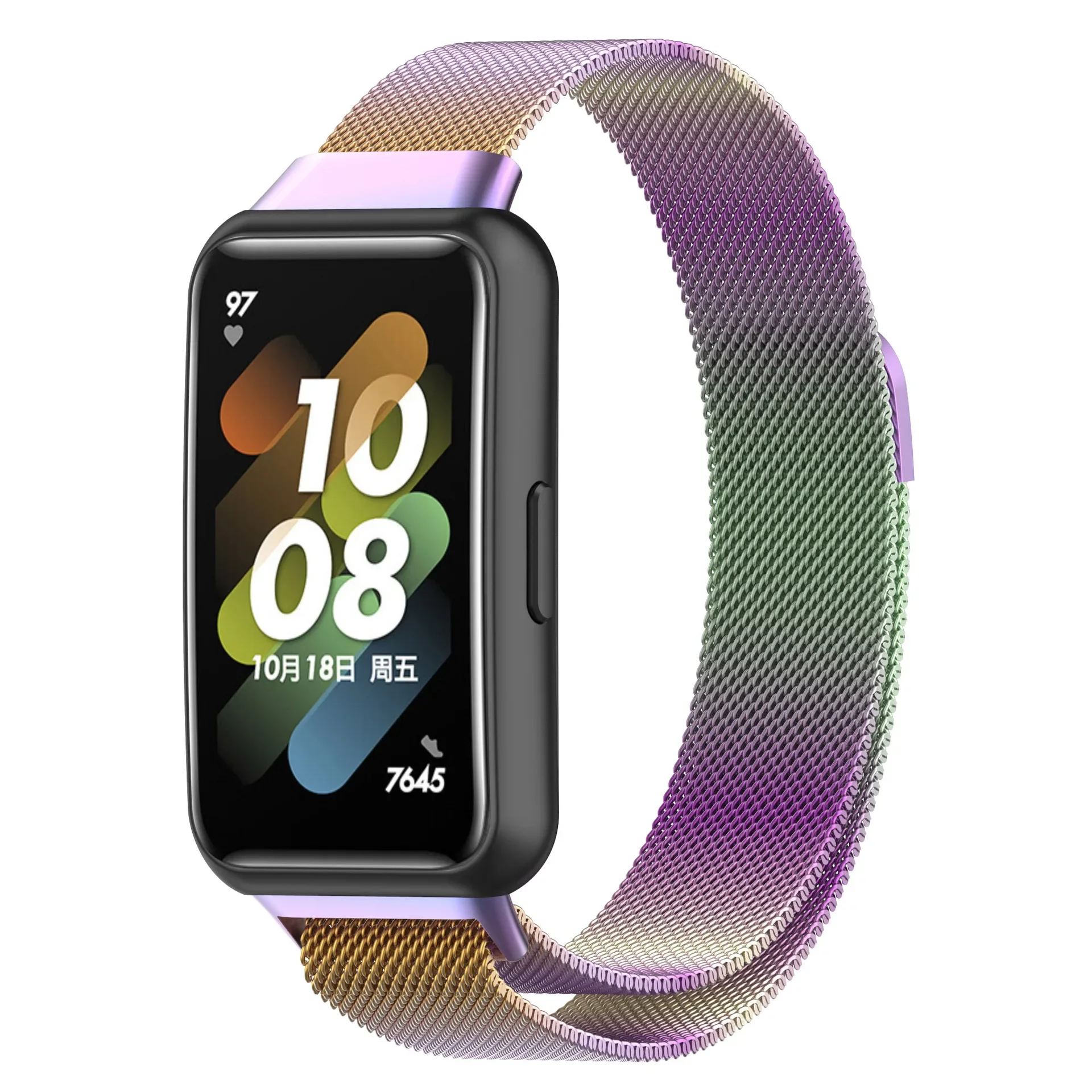 Metal Milanese Loop Strap For Huawei Band 7 Smart Watch Magnetic Premium Bracelet Wristband For Huawei Band 7 Correa Accessories