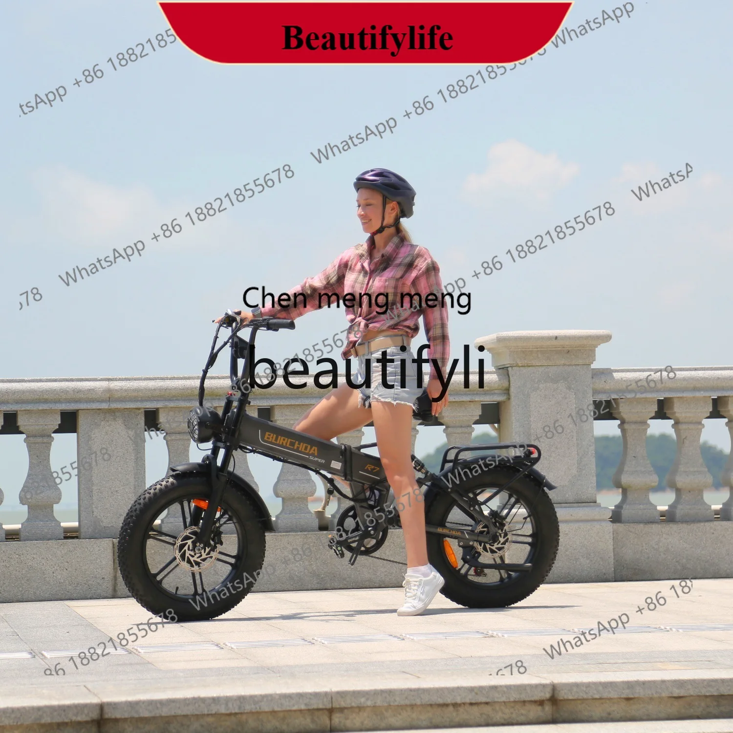 

AB02 Складной велосипед с двойным приводом, литиевая батарея, переменная скорость, долговечный снегоход, электрический горный велосипед