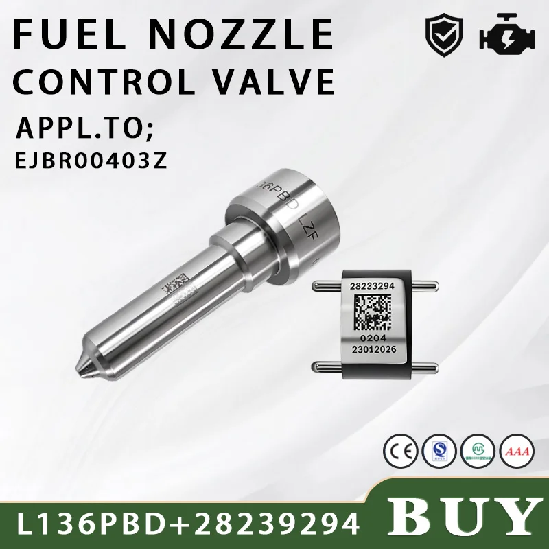 NEW Spray Nozzle L136PBD + Valve 28239294 Repair Combination Kit Applicable For Fuel Injector EJBR00403Z Automotive Part .LI2827