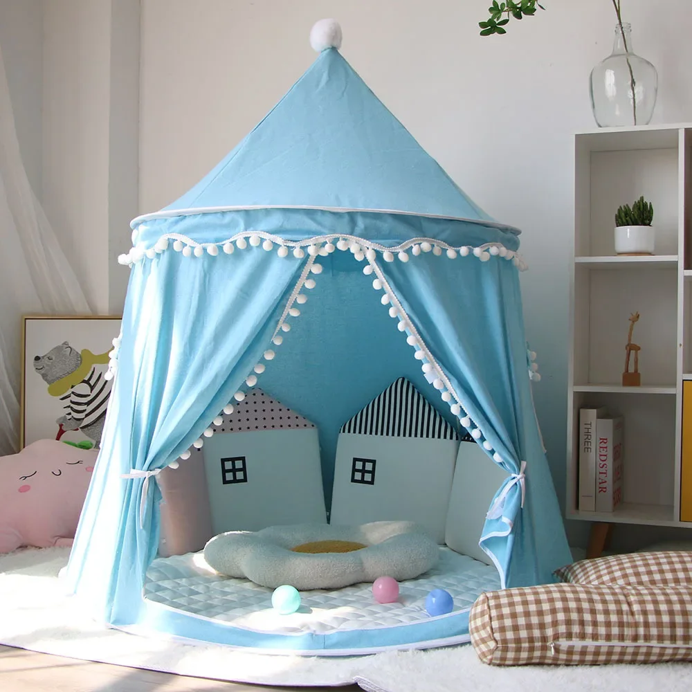 

Children Teepee Tent Game House Indoor Baby Game Portable Princess Castle Small House Mongolian Birthday Outdoor Fun Toy Tents