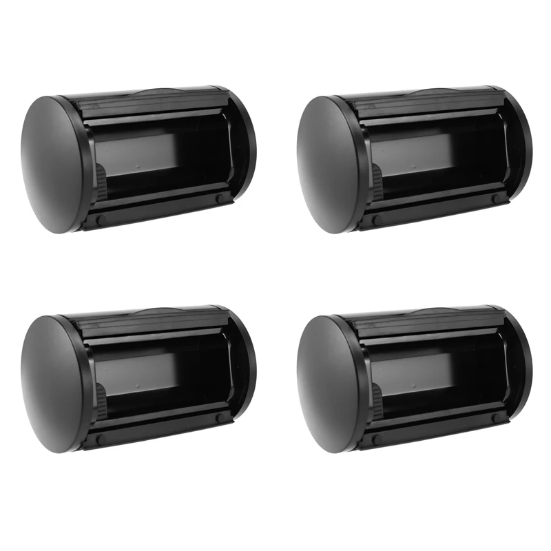 4X Black Rear Ashtray Bin Ash Tray + Side Caps For Bora Jetta Golf 4 Mk4 1J0 857 962H +1J0 863 359E