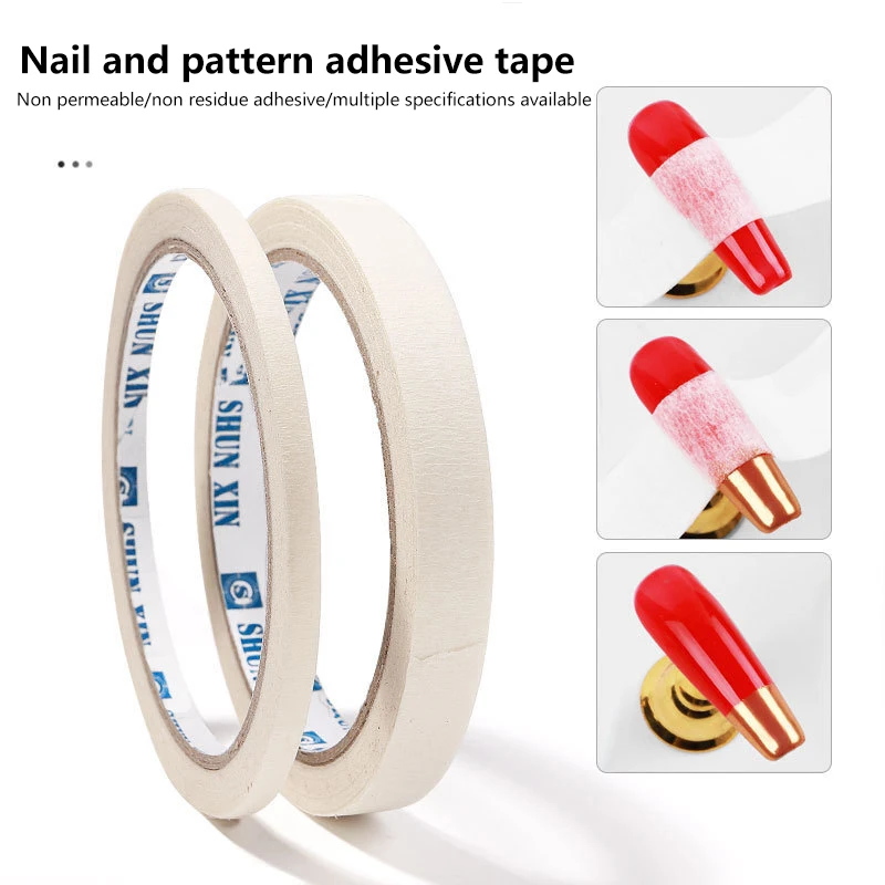 Francês Stripe Estilo Nail Art Tape, Borda Guia Dicas, cola Adesivo, Branco Mascaramento, Manicure Nail Tools, 1 Rolo Grade