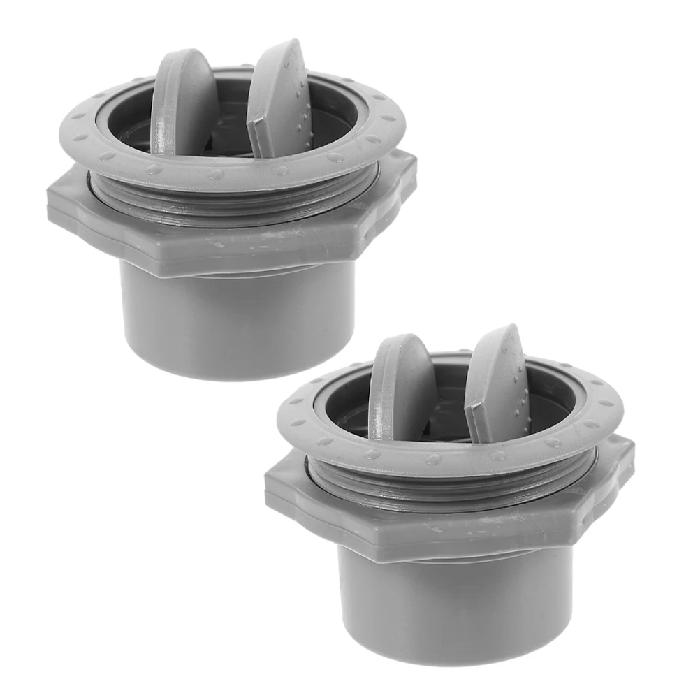 

2pcs Car Replacement Adjustable RV AC Durable Round Design Flexible Direction Easy Installation White Dash AC for Bus