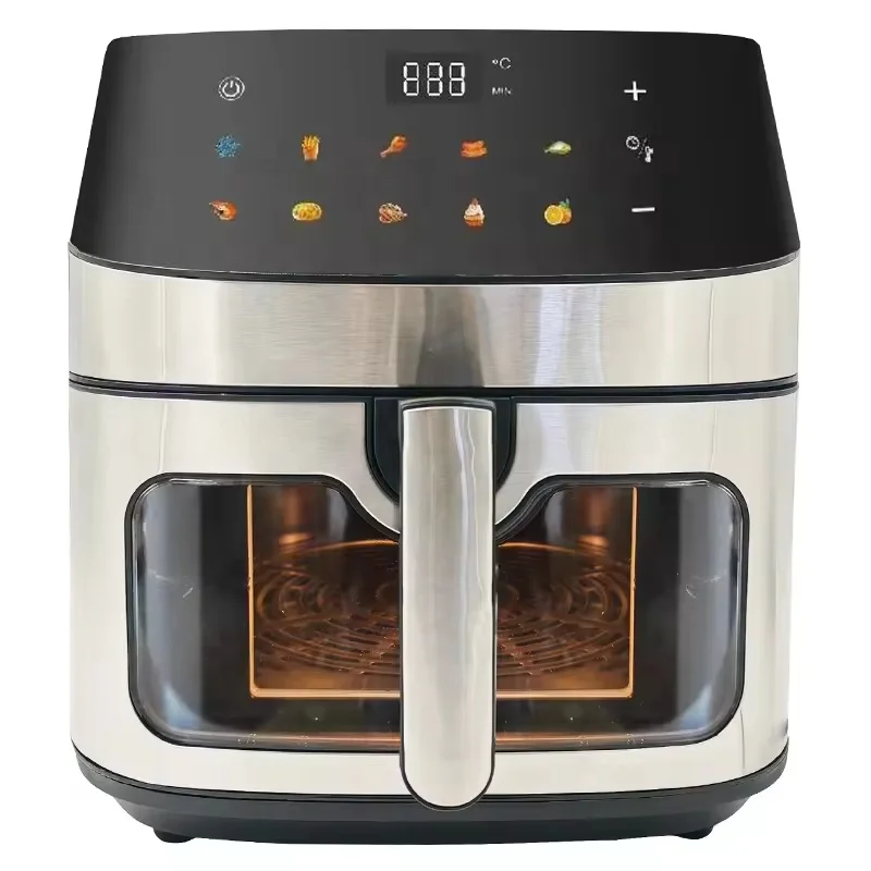 

2026 New Model Multi-functionalEytronic Wholesale 8L Smart Air Fryer Touch Screen Smart Oilles air Cooker Fast Meal Air Cooker S