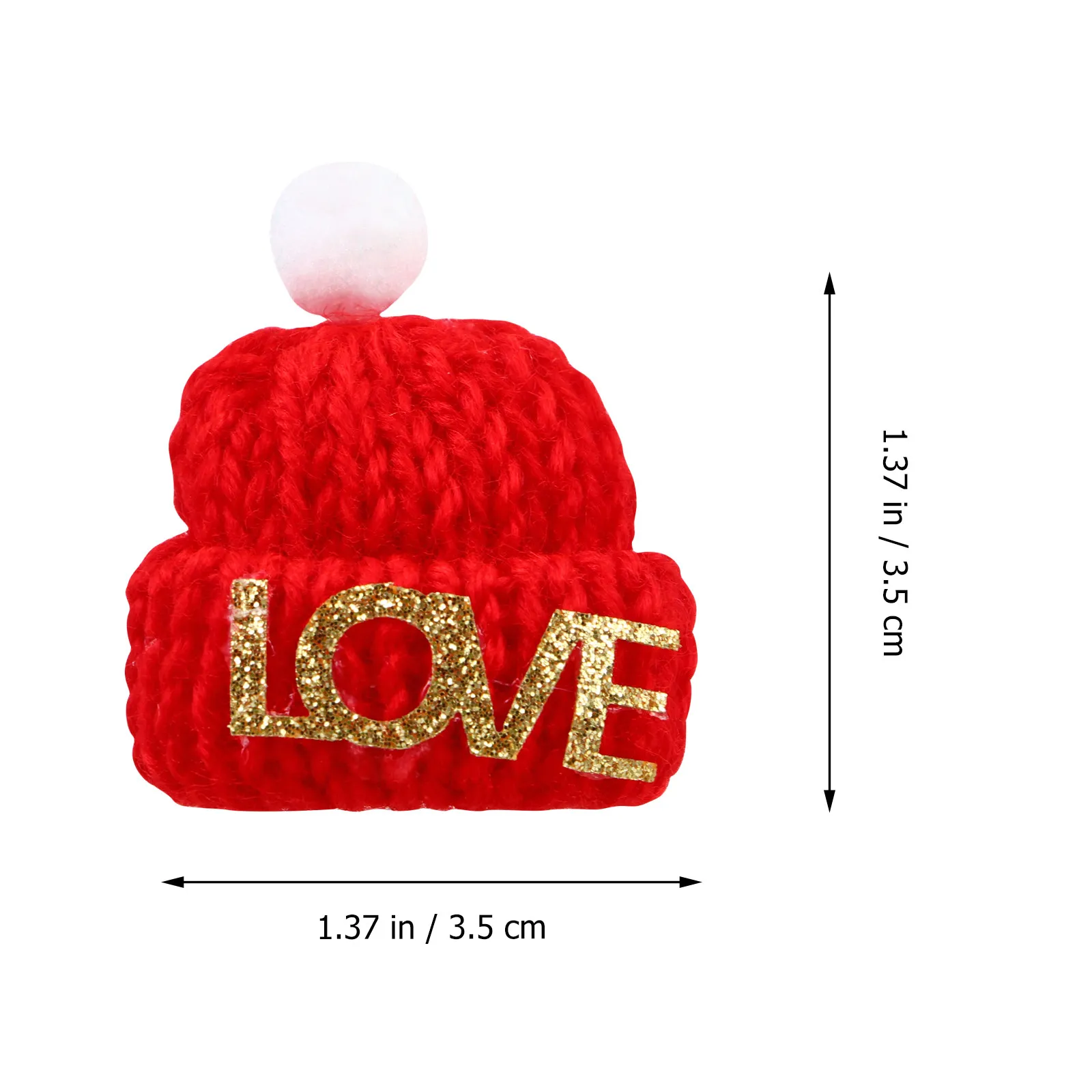 Juego de 10 Gorros Navideños Tejidos para Dedos con Diseño Creativo de Letras para el Aprendizaje Temprano de Niños e Interacción Padres-Hijos
