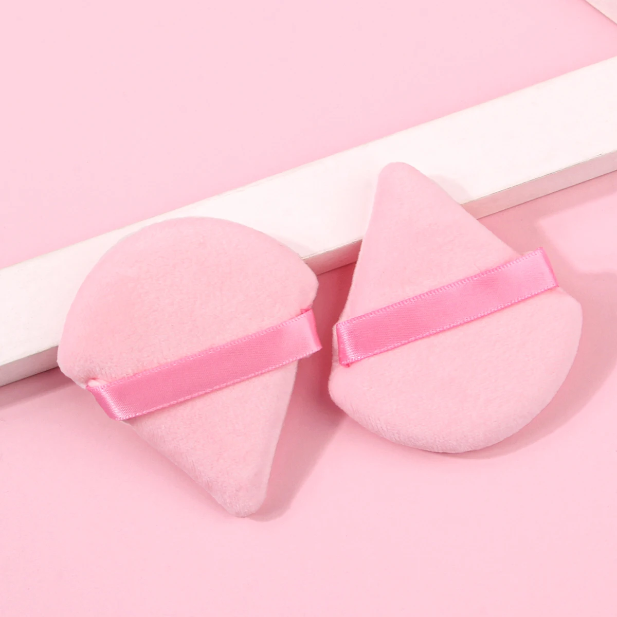 

2Pcs/100Pcs Triangle Powder Puff For Loose Powder Liquid Cosmetic Soft Plush Powder Puff Makeup Foundation Puff Makeup Tool