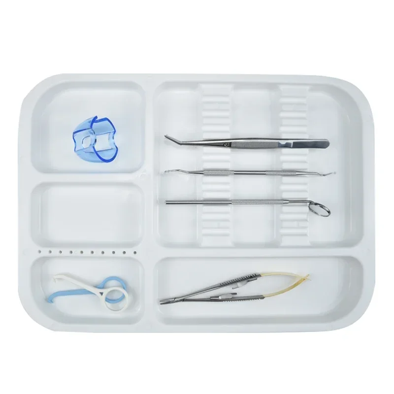 

Dental Placed Trays 135 Degree Autoclavable Tray Dental Autoclavable Split Segregated Woring Pan Plate