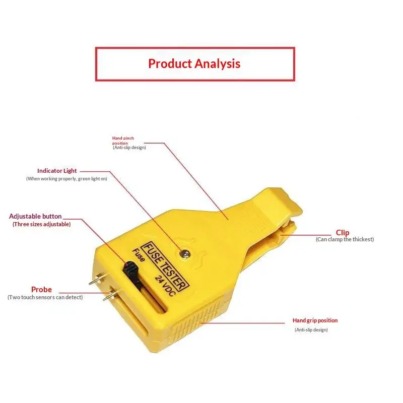 1/2PCS Car Fuse Puller Tester Set Green LED Indicator Auto Circuit Check Tool Vehicle Fuse Removal Car Maintenance Supply view 5