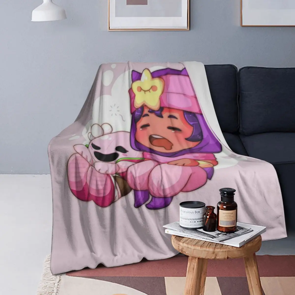 

Sleepy Sandy Leon Spike Blankets Soft Warm Flannel Throw Blanket Cover for Bed Living room Picnic Travel Home Sofa