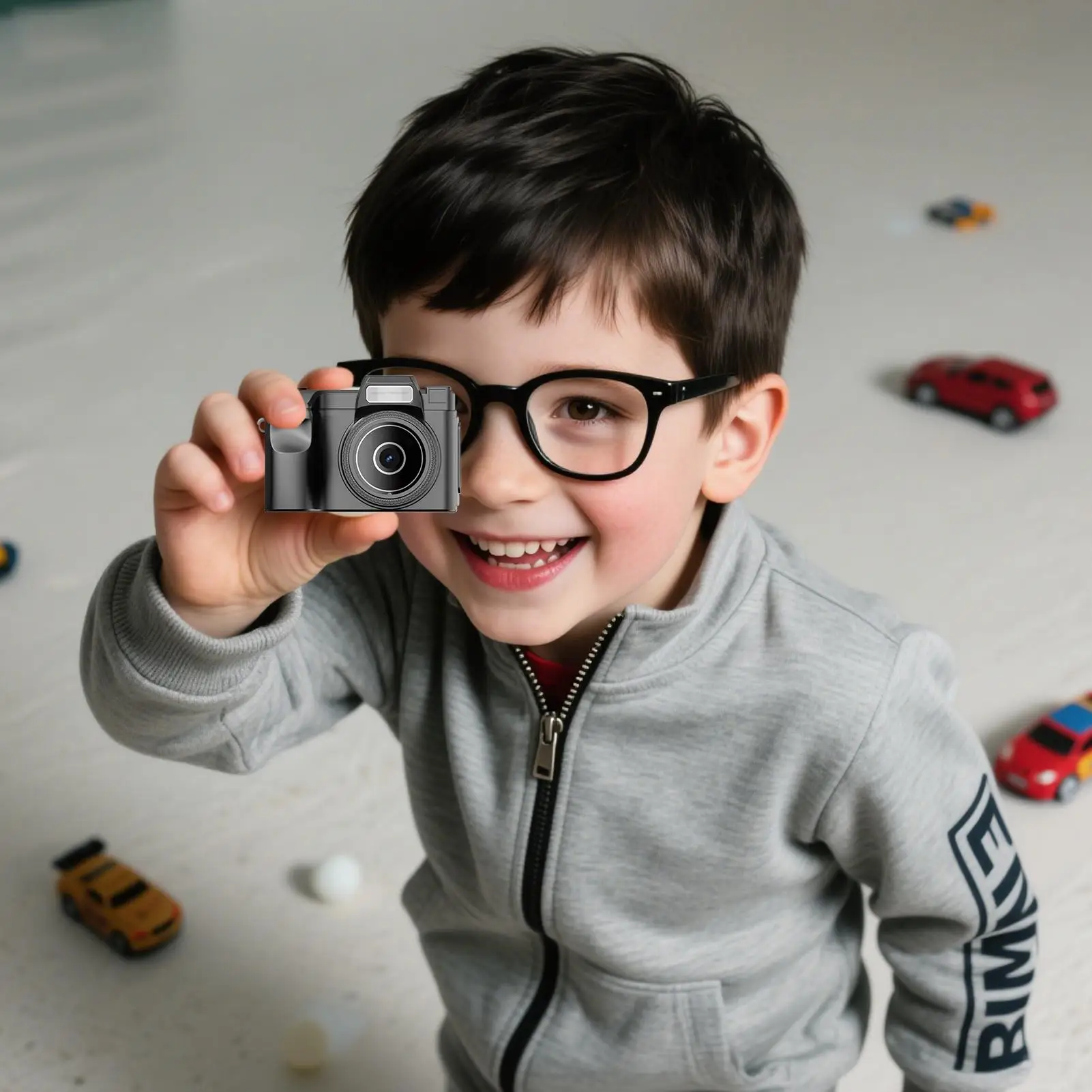 Mini porte-clés caméra enregistreur vidéo de poche avec carte 32GB enregistreur vidéo résolution 1080P avec filtres et Flash Led pour