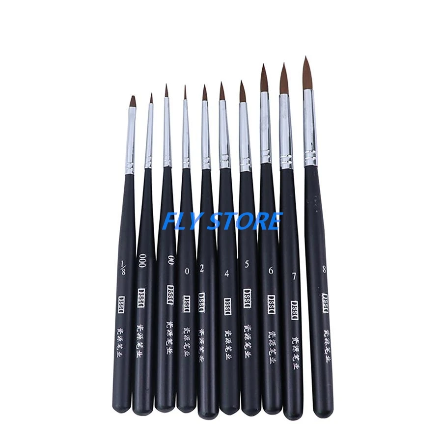 

Dental Porcelain Brush Pen Dental Lab Tools Equipment Technician Stacking Glazing Brush Pen Synthetic Hair 10 Models