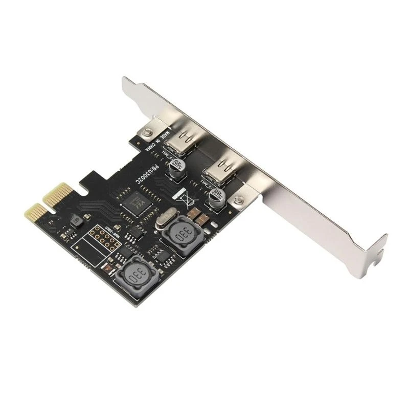 Q5WA Double USB3.1 Typ C zu PCIe -Erweiterungskarte für Desktop Hochgeschwindigkeitstransfer