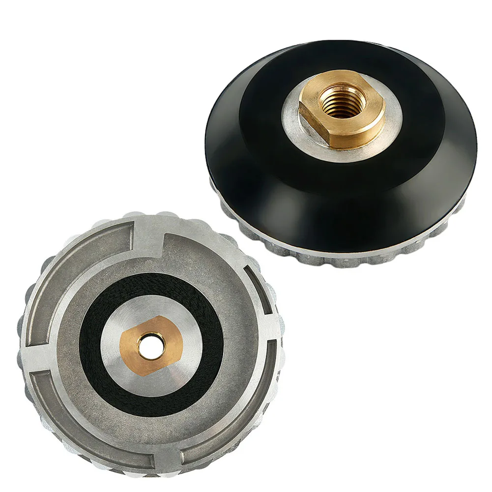 4-5-inch-snail-lock-backing-pad-aluminum-rubber-adapter-for-m14-5-8-11-thread-wet-stone-polishing-grinding-holder-accessories