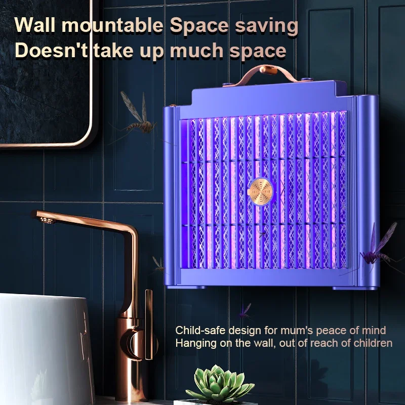 LED Electric Shock Mosquito Killler Lamp USB Bionic Physical Mosquito Trap Safe For Kids ultraviolet Light Strong Bug Zap