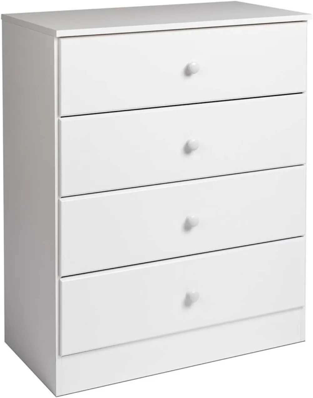 

Prepac Astrid Simplistic 4-Drawer Dresser for Bedroom, Functional Bedroom Dresser Chest of Drawers 16"D X 30" W X 36.25" H,White