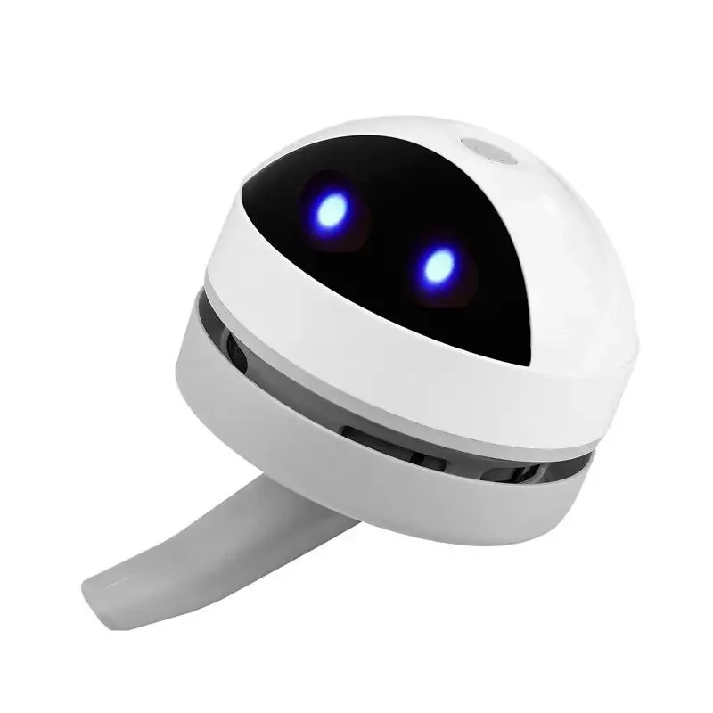 

Rechargeable Cute Robot Shape Portable Cartoon Mini Desktop Vacuum Cleaner Crumb Dust Sweeper