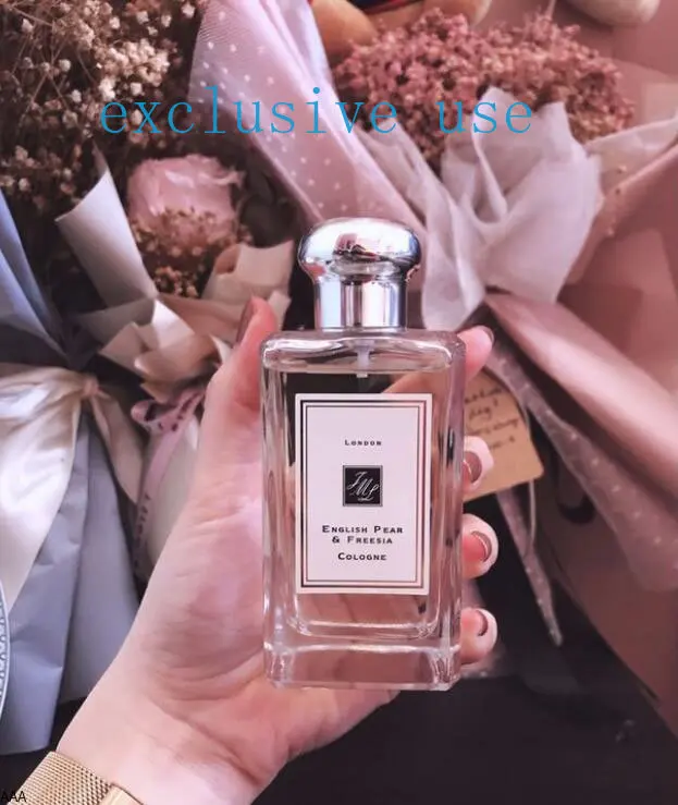 Perfume Jo- Malone London de alta calidad, pera inglesa, sal marina, baya, Bluebell salvaje, Perfumes de Colonia, fragancia, sal marina de madera