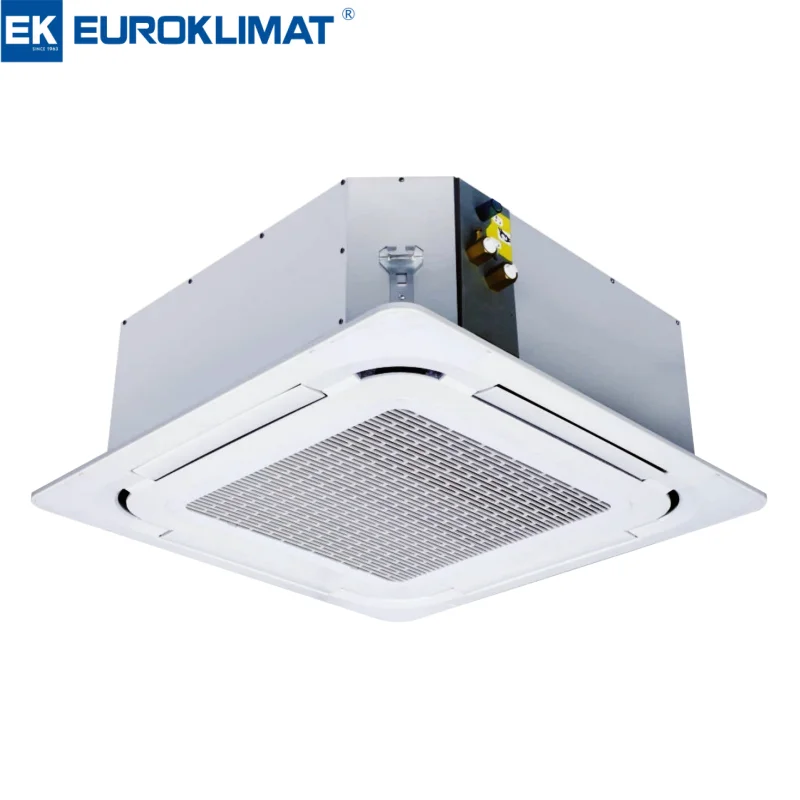 EK Fan Coil Unit Sistema Hvac Techo de CA Cassette de cuatro vías Tipo dividido Aire acondicionado FCU