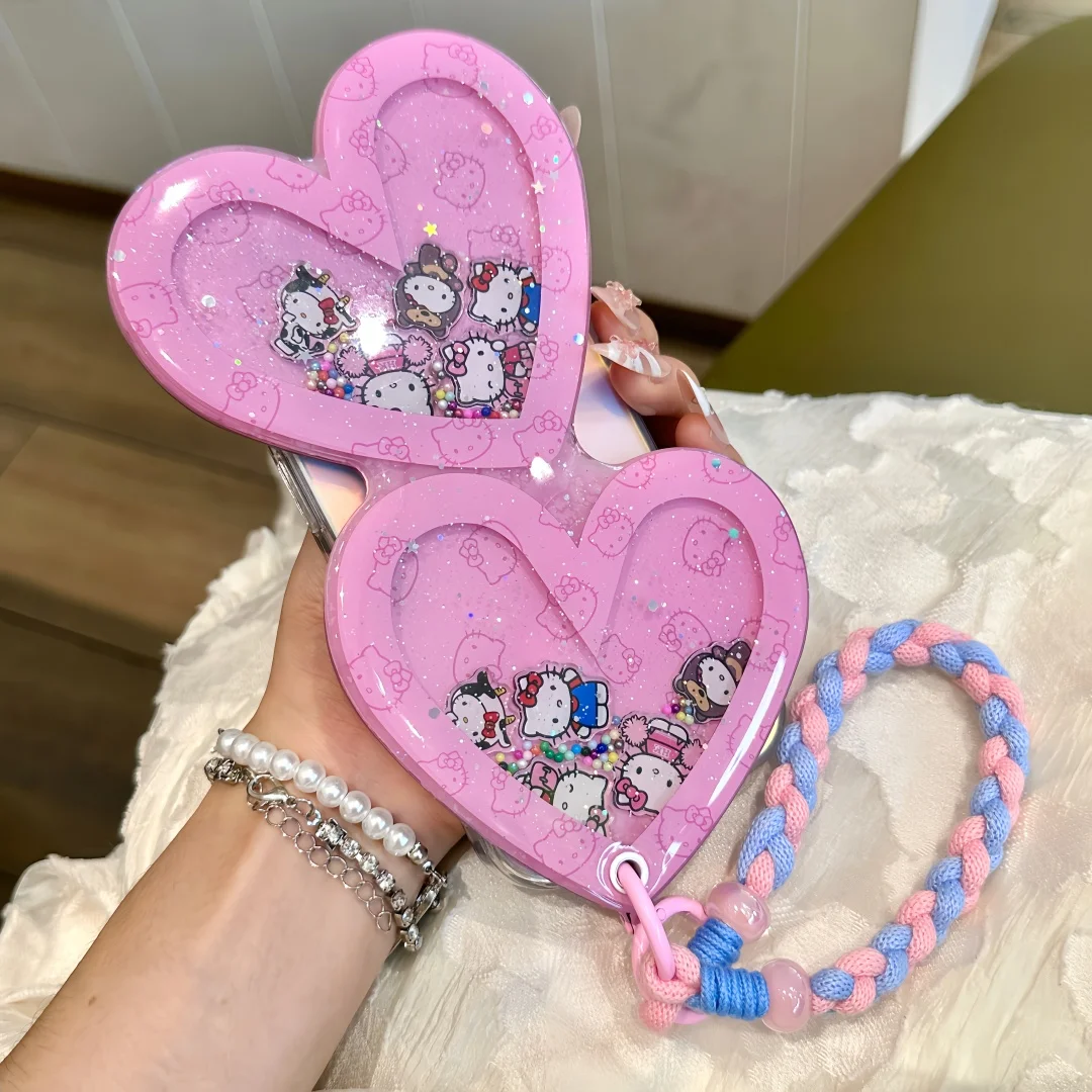 

New Fashion 3D Bling Love Heart quicksand Phone Case For iPhone 17 16 15 14 13 12 Pro Max 16 15 14 Plus Aesthetics Design Shell