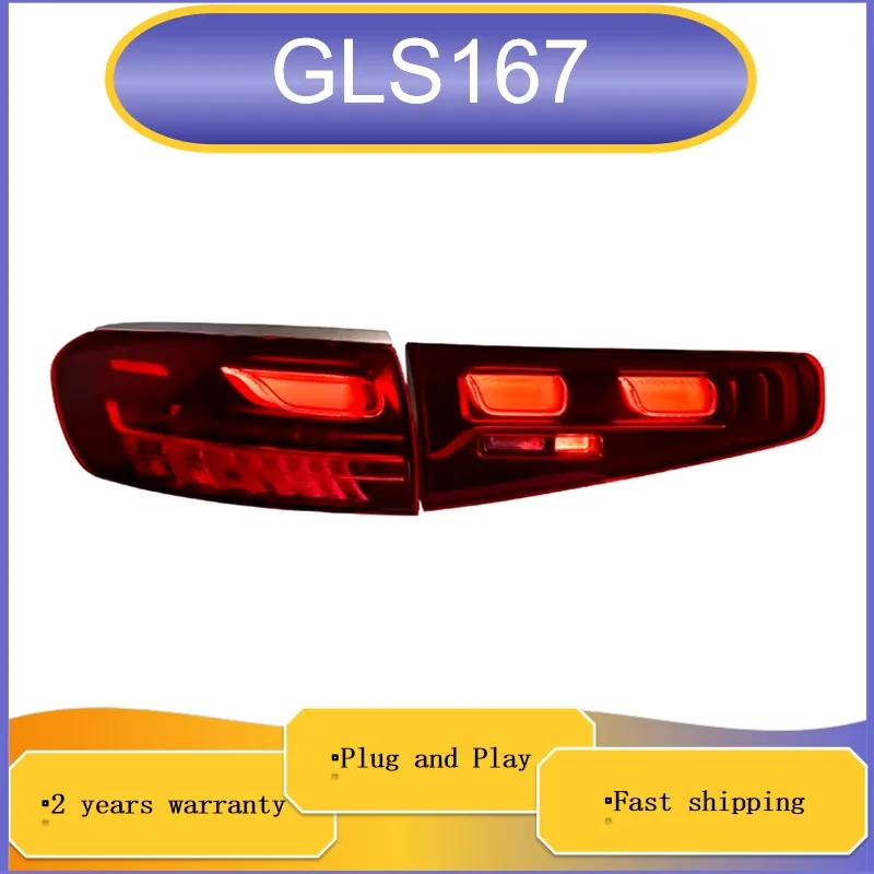 Car Accessories for Mercedes GLS Tail Lamp 2020-2023 GLS167 Taillight Rear DRL Fog Brake Turn Signal Reversing