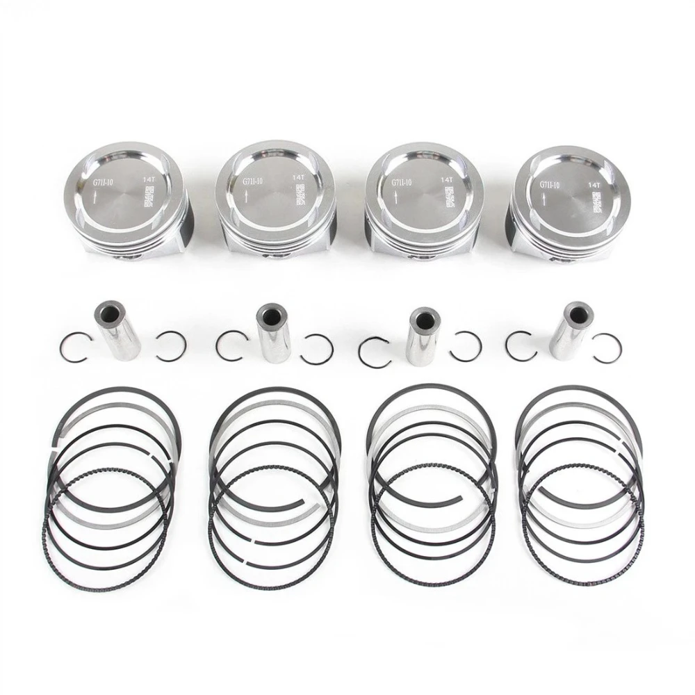 STD 4pcs Piston & Rings Set Fit 1.4 L LUJ A14 B14 GAS For GM BUICK ENCORE CHEVROLET AVEO OPEL ASTRA VAUXHALL CORSA Engine Parts