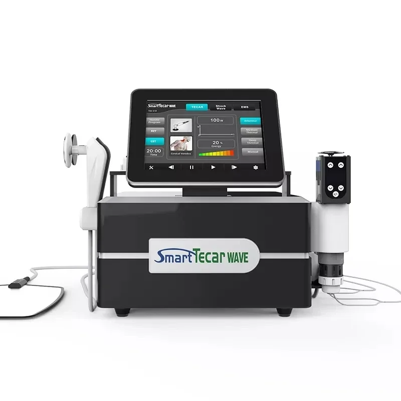 Smart Tecar Wave 3 In 1 Capactive And Resistive Energy Transfer Shockwave Therapy Combine EMS For Better Physiotherapy