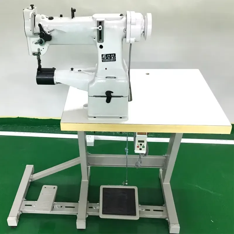 8B Industrial Cylinder Arm Lockstitch Sewing Machine Single for Garment Suitcase Back Pad Heavy Leather