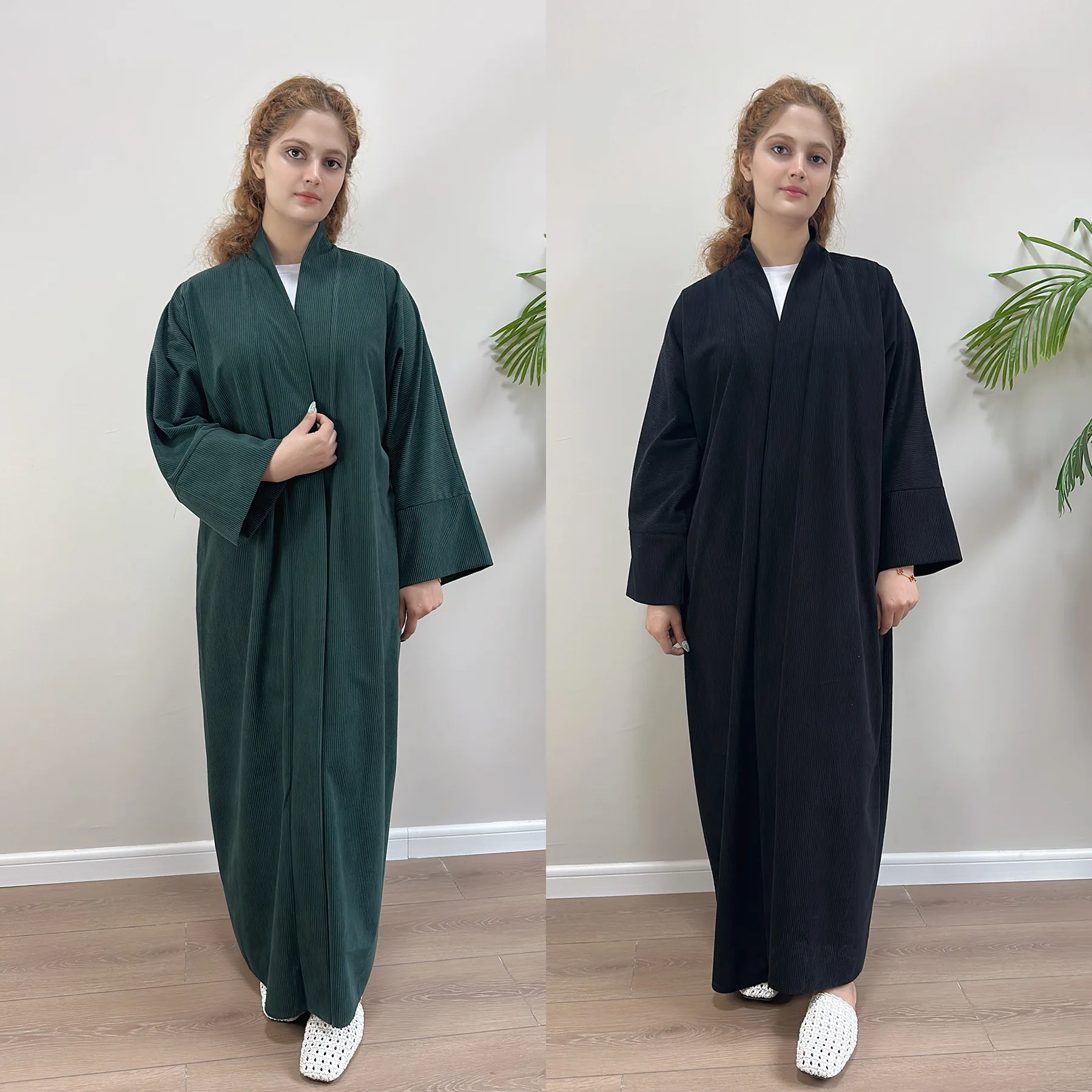 Ramadan Abayas Modest Long Dress Jalabiya Morocco Dubai Kaftan Islam Vestidos Arab Robe Eid Muslim Open Abaya Women Dresses New