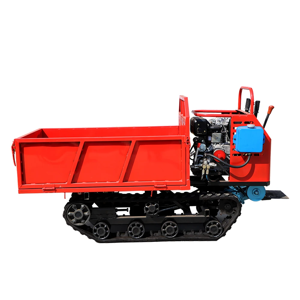 Customized Crawler Dumper Diesel Engine Transporter Can Work In Narrow Area For Farmland Orchard HW800SL Tracked Carriers