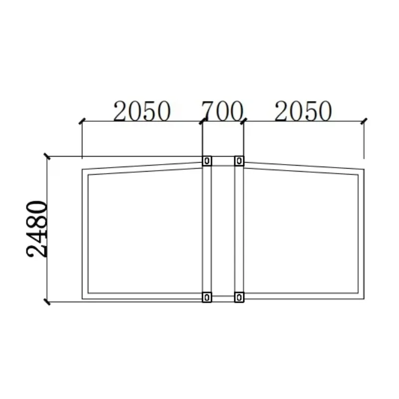 Modern Prefab Folding House with Level 8 Earthquake Resistance 27.5 Square Meters Floor Area and Fully Galvanized Side Frame