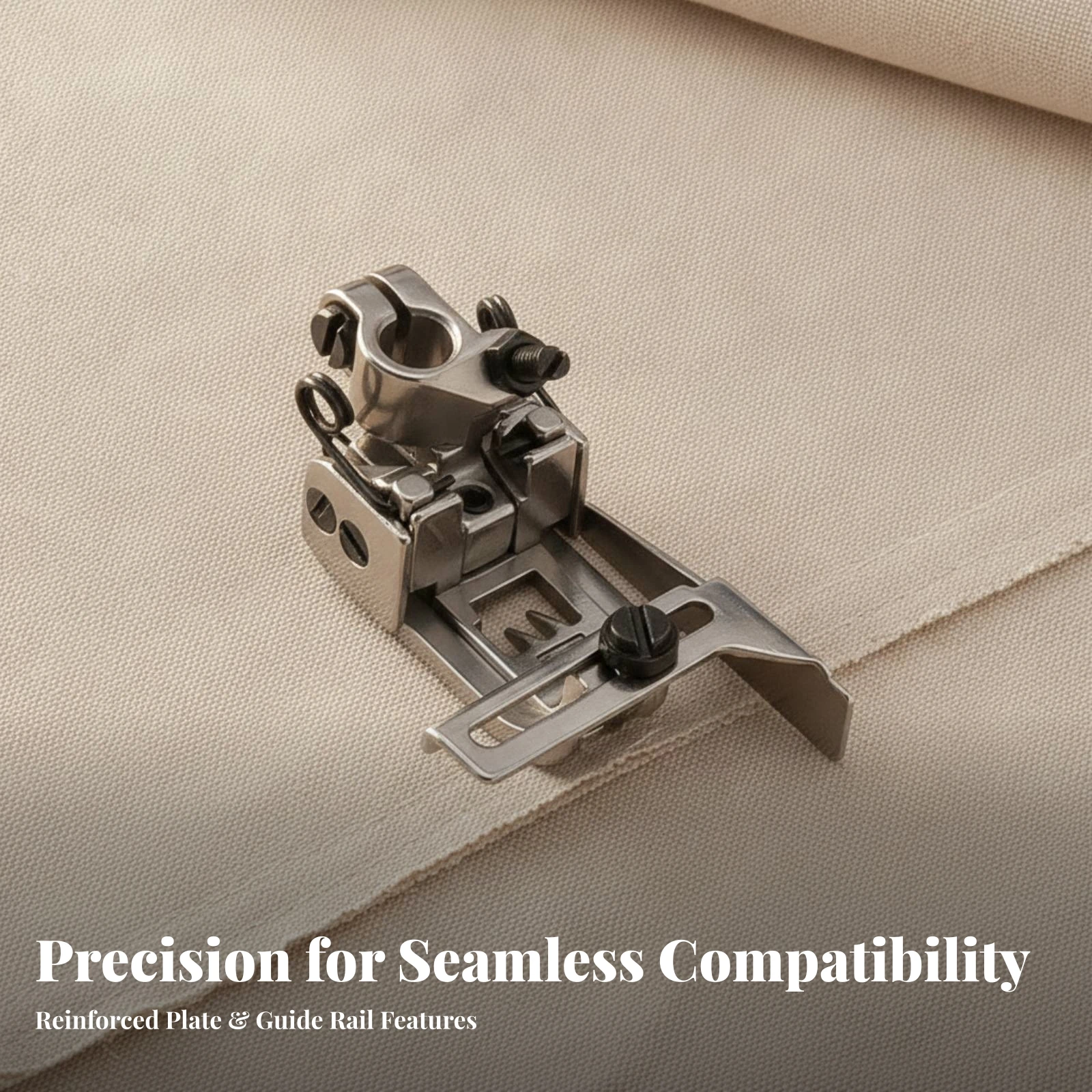 Double-Layer Hem Presser Foot Metal Presser Foot with Edge Guide for Sewers, Sleeve Openings, Garment Alterations