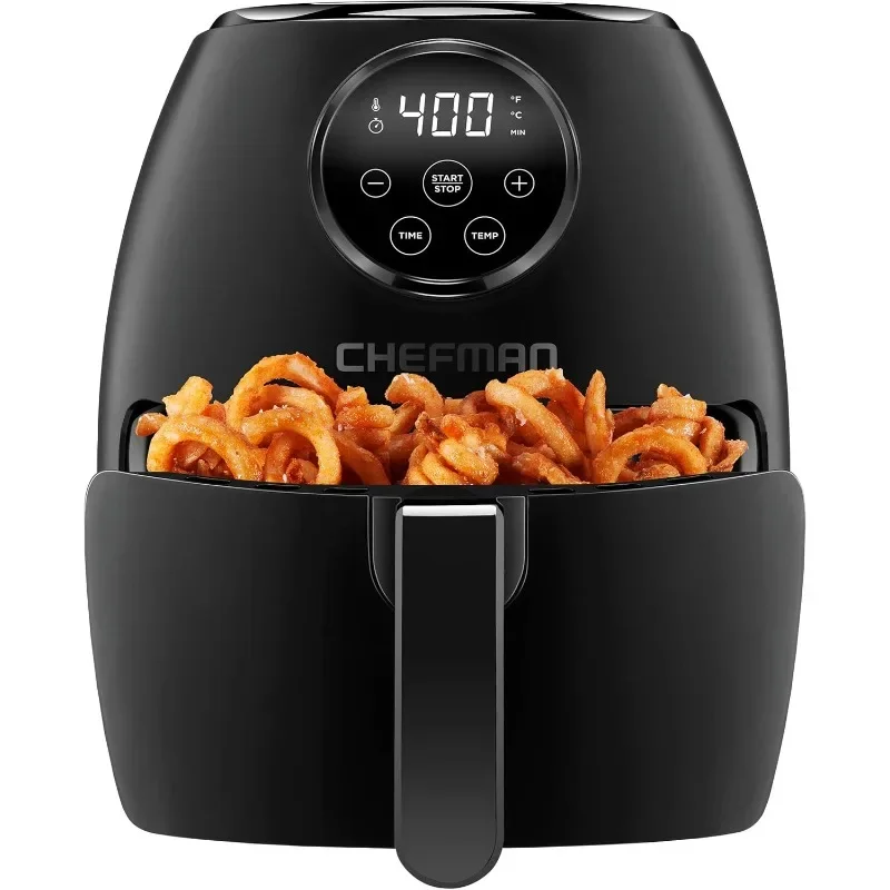 

Small Air Fryer Healthy Cooking, 3.6 Qt, Nonstick, Digital Touch Screen,w/ 60 Minute Timer & Auto Shutoff, Cookbook Included