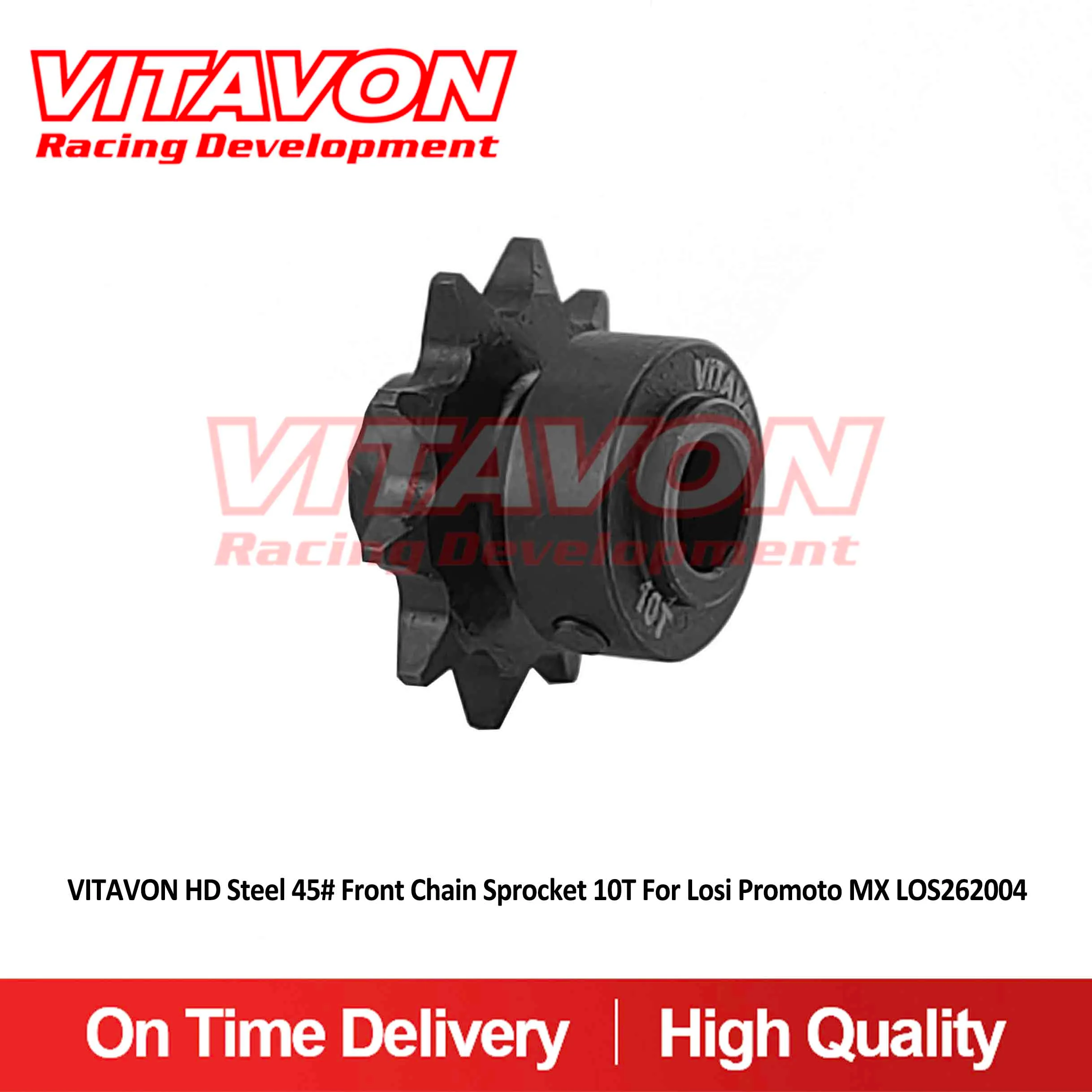 

Передняя Звездочка цепи VITAVON HD Steel 45 #10T для Losi promto MX LOS262004
