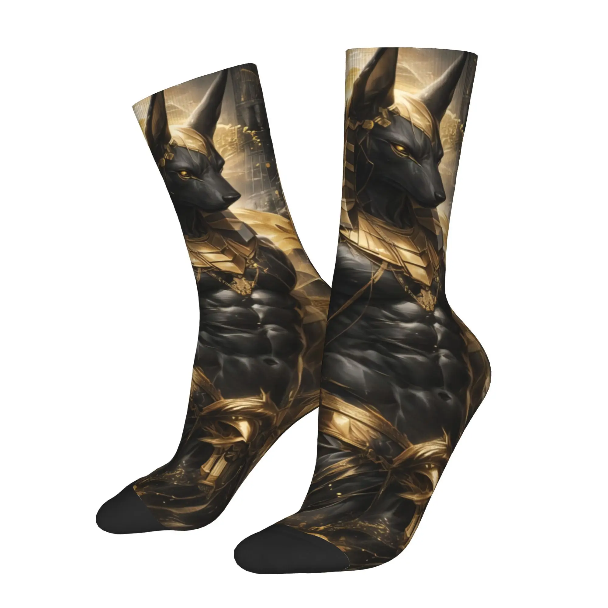 

Anubis Egyptian God Men Novelty Athletic Socks Cycling Design for All Seasons