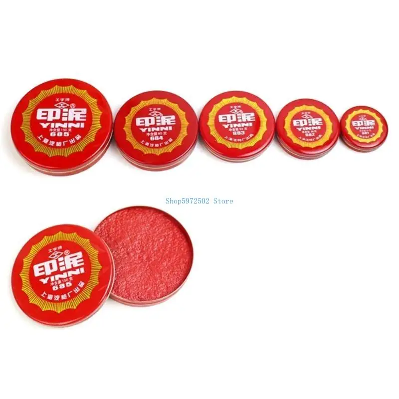 Y3NC Red Pad Stamp In Finger Pad Pad Stamp Finger Pad