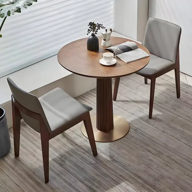 Modern Solid Wood Dining Table Commercial Hotel Restaurant Cafe Furniture Durable Eco Friendly