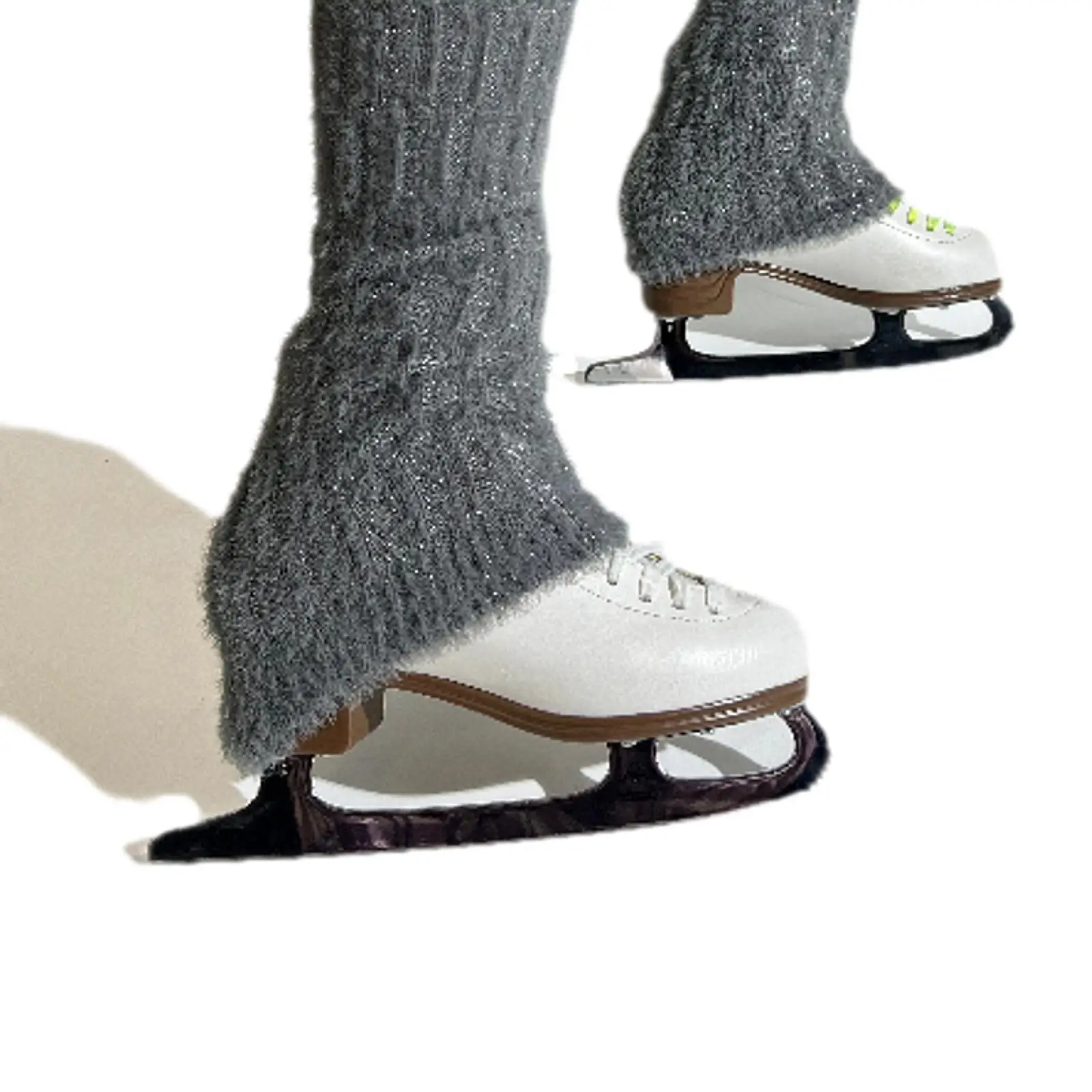 Ice Figure Skating Leg Warmers Training Wear Thermal Cable Knit Long Skating Socks for Training Practicing Women Workout Winter view 5