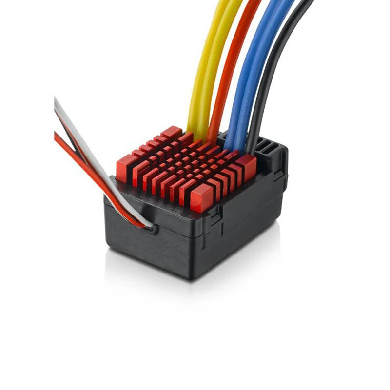 Hobbywing QuicRun WP 880 80A Dual Brushed Waterproof ESC Pengontrol Kecepatan Motor Komponen untuk Mobil RC 1/8
