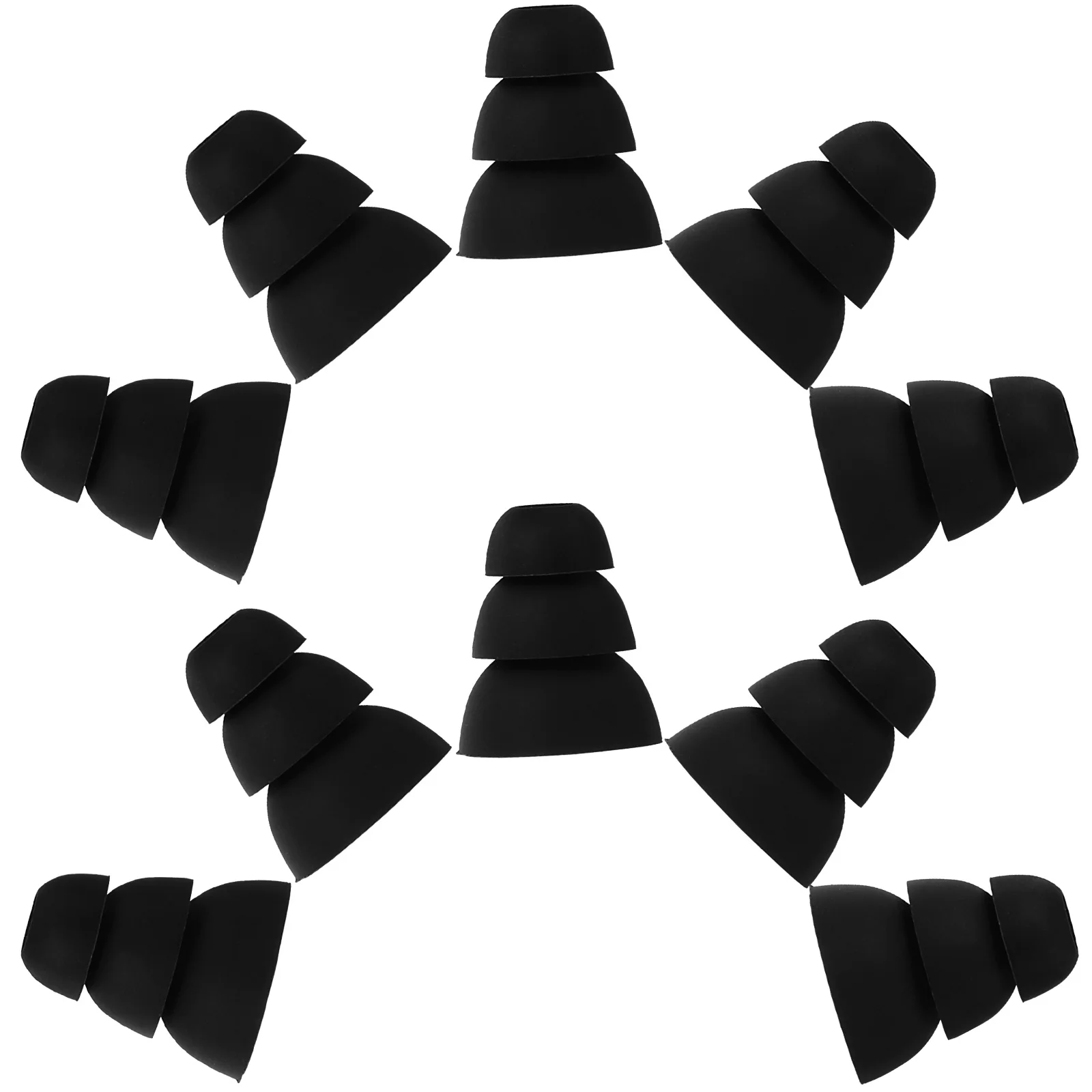 

Silicone Ear Tips 5 Pair 3.8Mm In-Ear Earbud Covers Replacement For Mp3 Mp4 Cd Dvd Phone Noise Isolating Sound Leakage