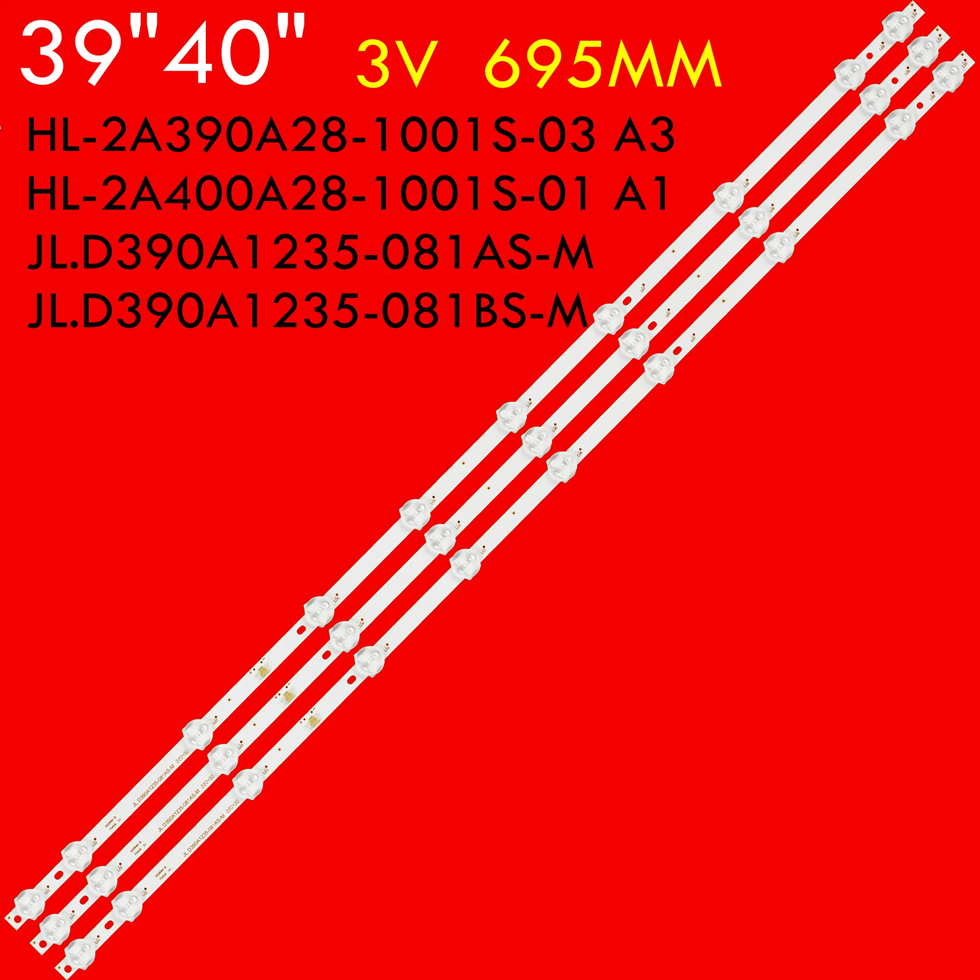 

Фонарь для подсветки телевизора для 39AR2000 40LF7010T 39LTV2001 39U10 LE-39D2 LE-39AE9000 40DLE462 HL-2A390A28-1001S-03 HL-2A400A28-1001S-01